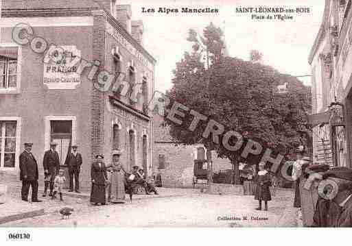 Ville de SAINTLEONARDDESBOIS, carte postale ancienne