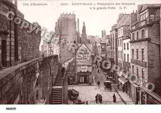 Ville de SAINTMALO, carte postale ancienne