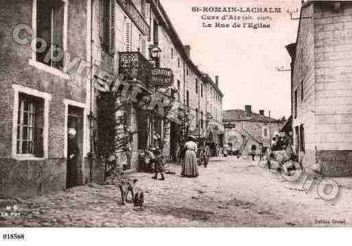 Ville de SAINTROMAINLACHALM, carte postale ancienne