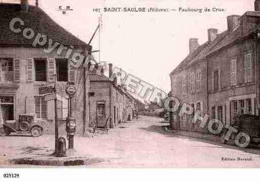 Ville de SAINTSAULGE, carte postale ancienne
