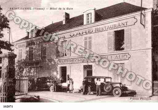 Ville de SAINTSAVIOL, carte postale ancienne