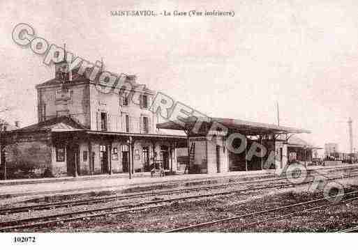 Ville de SAINTSAVIOL, carte postale ancienne