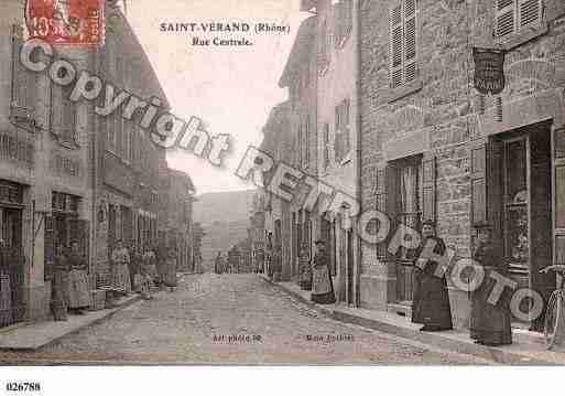 Ville de SAINTVERAND, carte postale ancienne