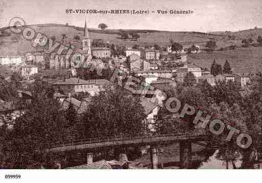 Ville de SAINTVICTORSURRHINS, carte postale ancienne