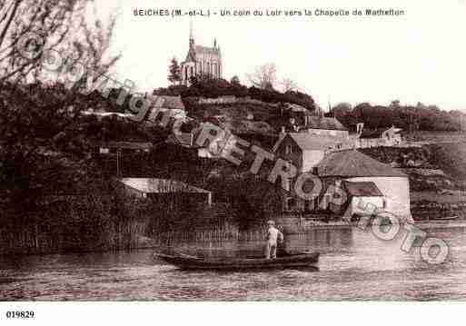 Ville de SEICHESSURLELOIR, carte postale ancienne