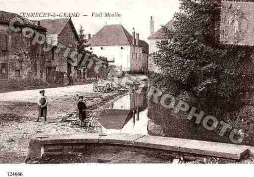 Ville de SENNECEYLEGRAND, carte postale ancienne