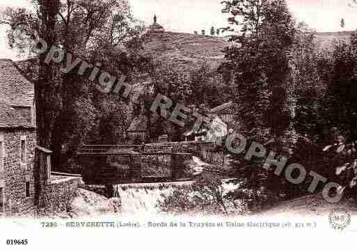 Ville de SERVERETTE, carte postale ancienne