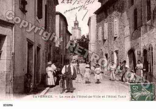 Ville de TAVERNES, carte postale ancienne