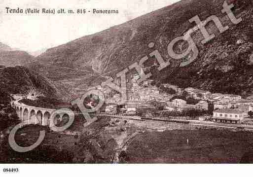 Ville de TENDE, carte postale ancienne