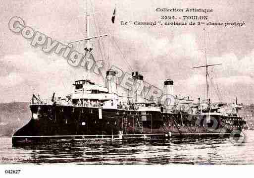 Ville de TOULON, carte postale ancienne