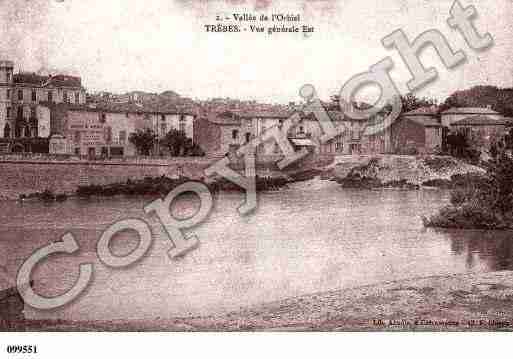 Ville de TREBES, carte postale ancienne