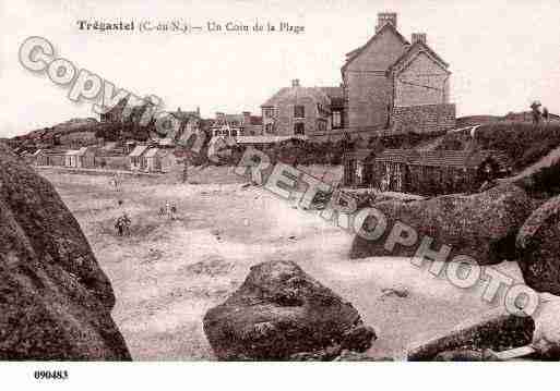 Ville de TREGASTEL, carte postale ancienne Ville de TREGASTEL, carte postale ancienne