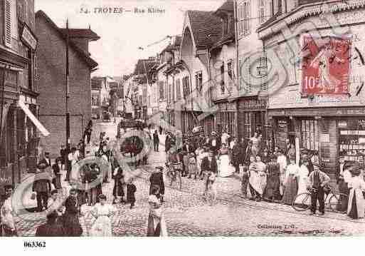 Ville de TROYES, carte postale ancienne