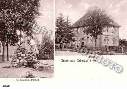 Ville de UBERACH, carte postale ancienne