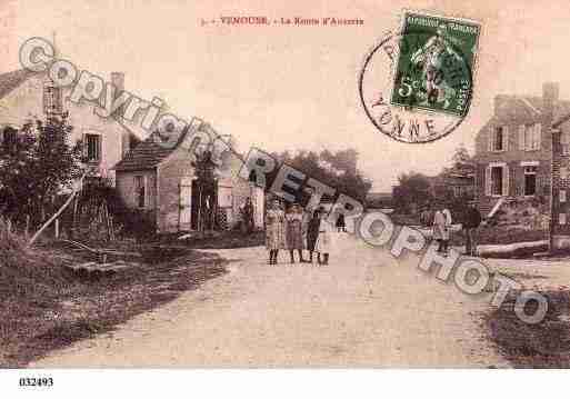 Ville de VENOUSE, carte postale ancienne