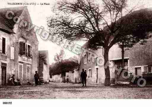 Ville de VILLECOMTE, carte postale ancienne