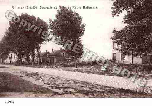 Ville de VILLERON, carte postale ancienne