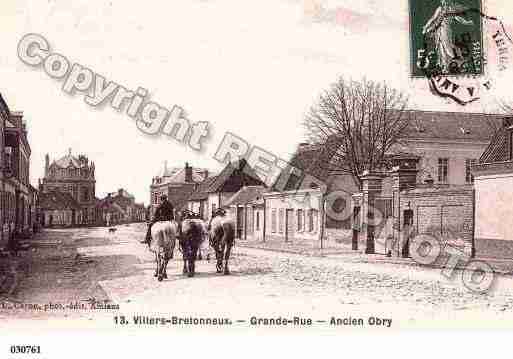 Ville de VILLERSBRETONNEUX, carte postale ancienne