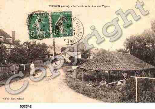 Ville de VOSNON, carte postale ancienne