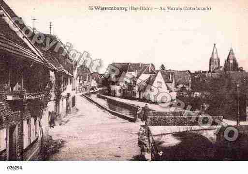 Ville de WISSEMBOURG, carte postale ancienne