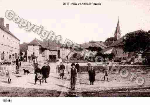 Ville de AMANCEY, carte postale ancienne