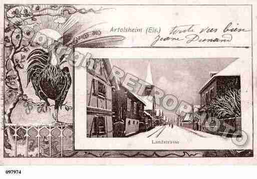 Ville de ARTOLSHEIM, carte postale ancienne