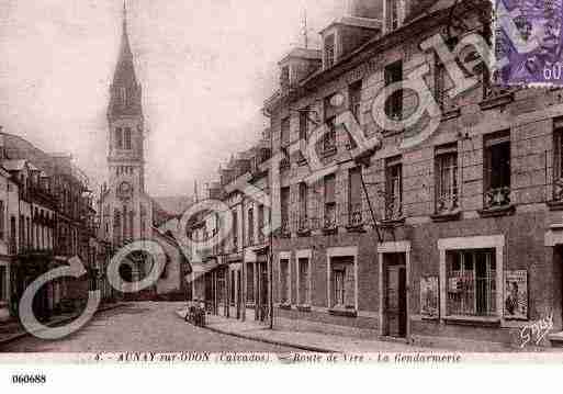 Ville de AUNAYSURODON, carte postale ancienne