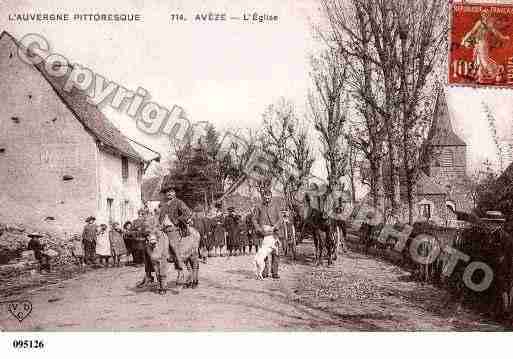 Ville de AVEZE, carte postale ancienne