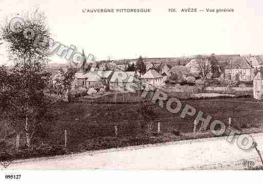 Ville de AVEZE, carte postale ancienne