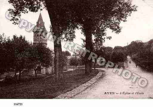 Ville de AYEN, carte postale ancienne