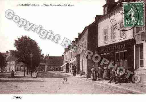 Ville de BAUGY, carte postale ancienne