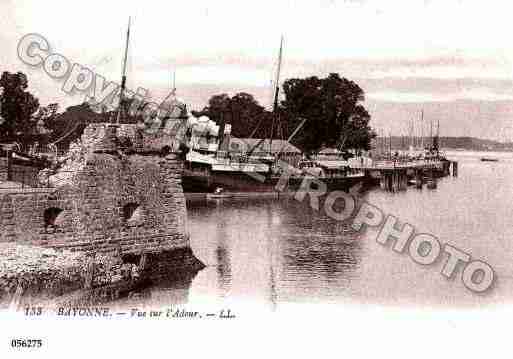 Ville de BAYONNE, carte postale ancienne