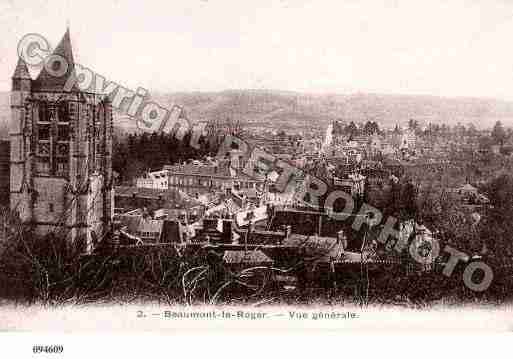 Ville de BEAUMONTLEROGER, carte postale ancienne