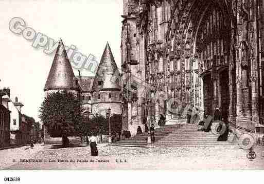 Ville de BEAUVAIS, carte postale ancienne