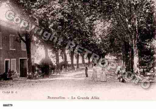 Ville de BEAUVALLON, carte postale ancienne Ville de BEAUVALLON, carte postale ancienne