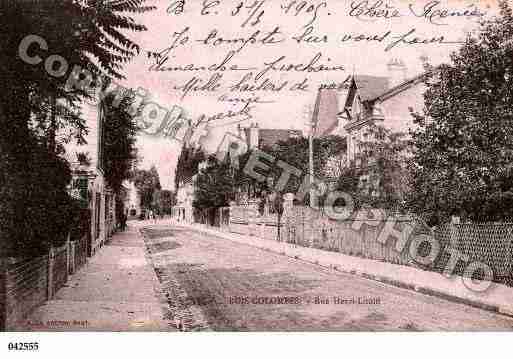 Ville de BOISCOLOMBES, carte postale ancienne