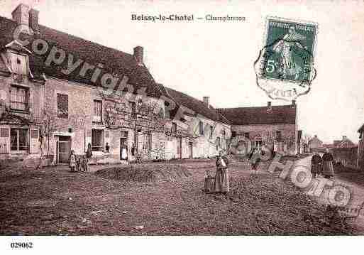 Ville de BOISSYLECHATEL, carte postale ancienne