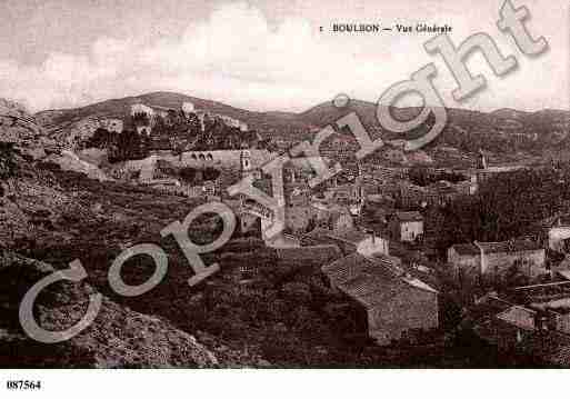 Ville de BOULBON, carte postale ancienne