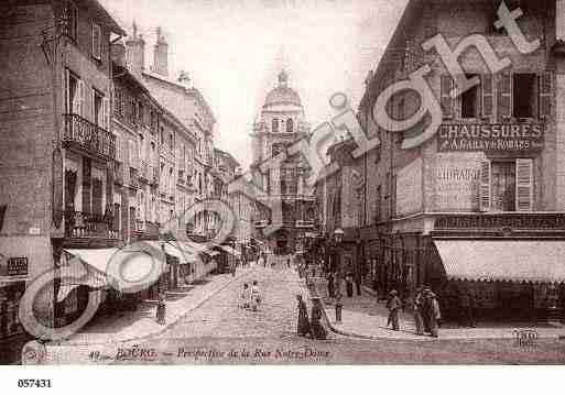 Ville de BOURGENBRESSE, carte postale ancienne