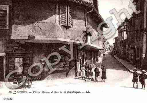 Ville de BOURGENBRESSE, carte postale ancienne