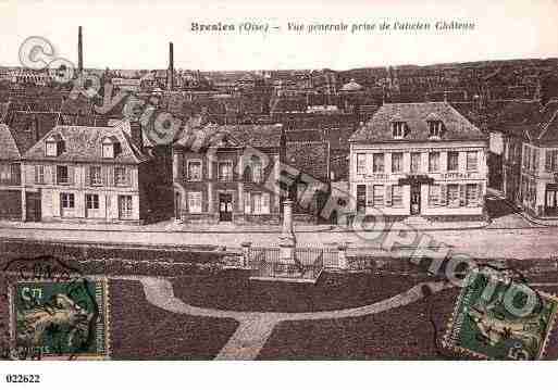 Ville de BRESLES, carte postale ancienne