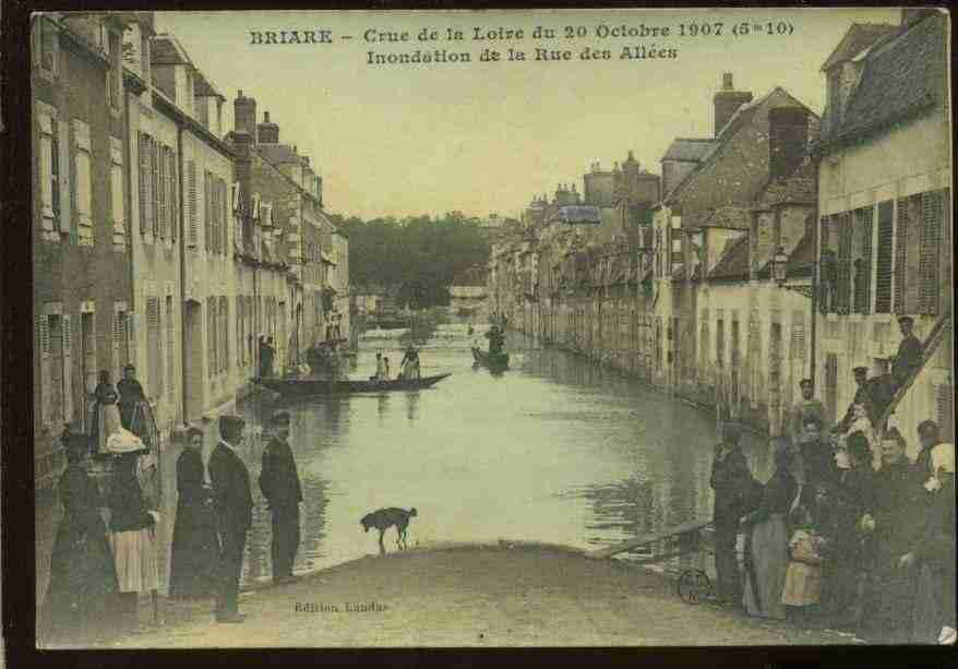 Ville de BRIARE, carte postale ancienne