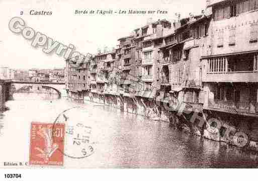 Ville de CASTRES, carte postale ancienne