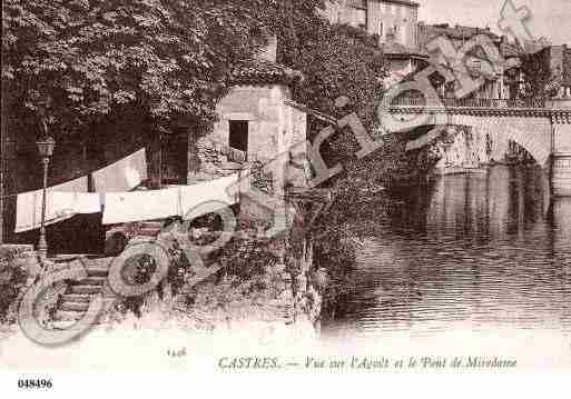 Ville de CASTRES, carte postale ancienne