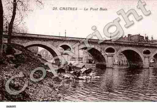 Ville de CASTRES, carte postale ancienne