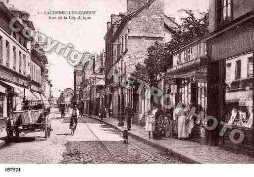 Ville de CAUDEBECLESELBEUF, carte postale ancienne