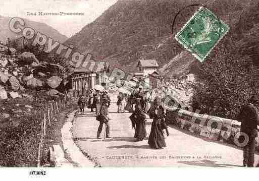 Ville de CAUTERETS, carte postale ancienne