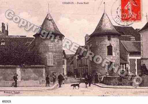 Ville de CHABLIS, carte postale ancienne