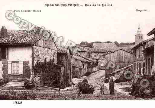 Ville de CHAUDEFONTAINE, carte postale ancienne