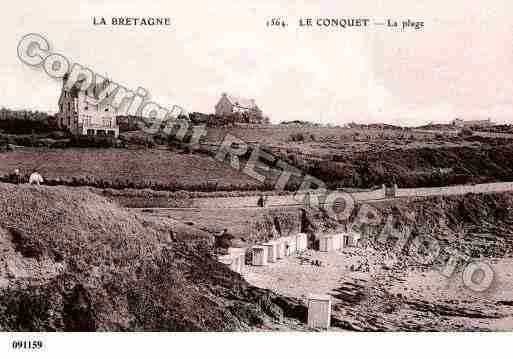 Ville de CONQUET(LE), carte postale ancienne